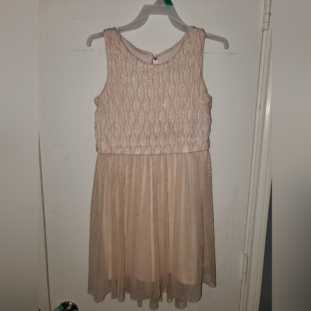 Three Pink Hearts Pink dress. Size 10 Easter